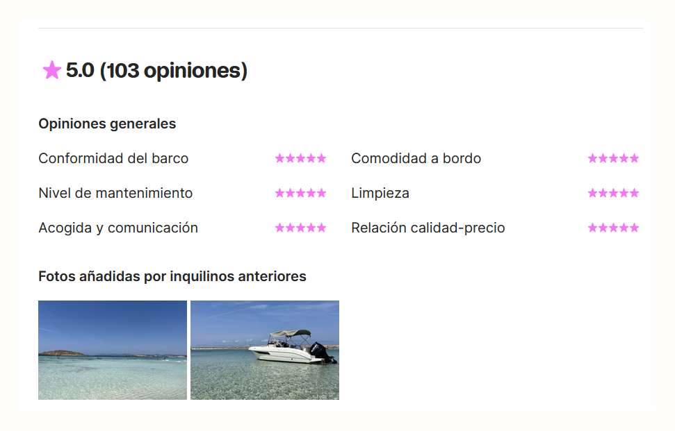 103 opiniones en Click&Boat